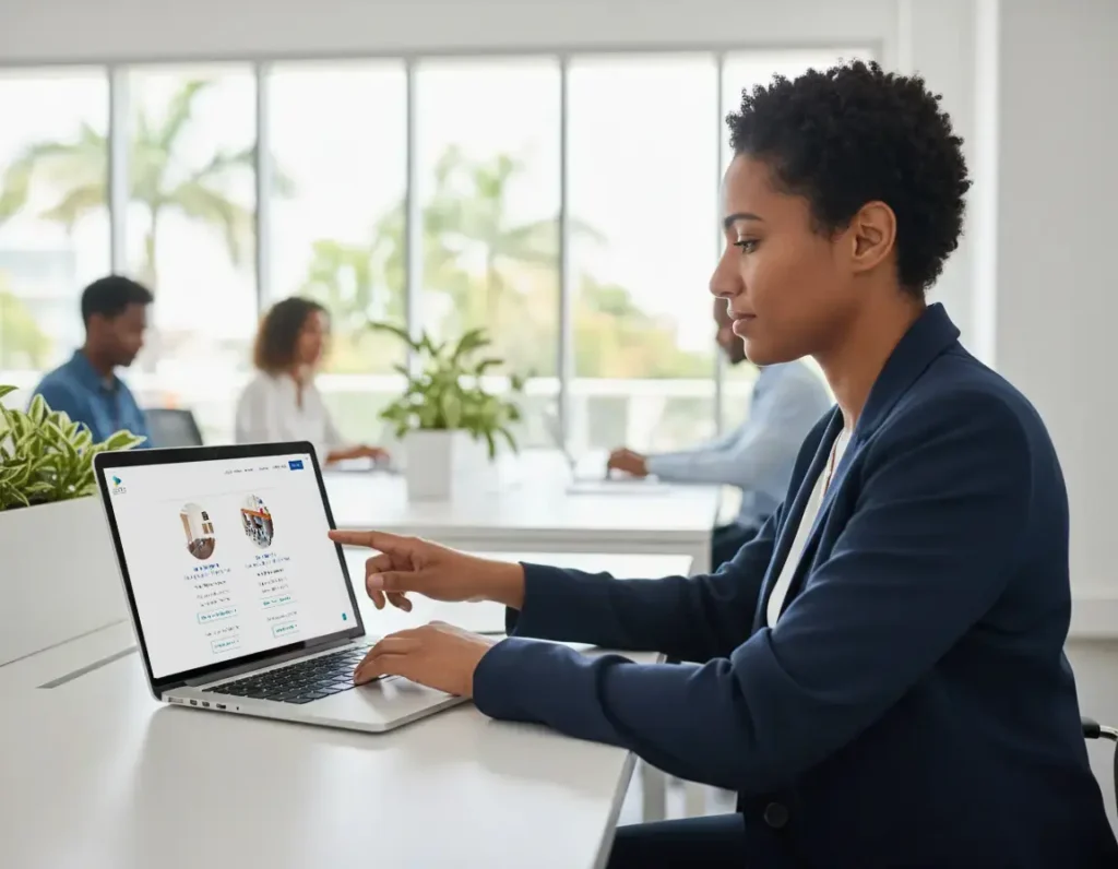 Consultation des tarifs et forfaits d’un espace de coworking sur ordinateur